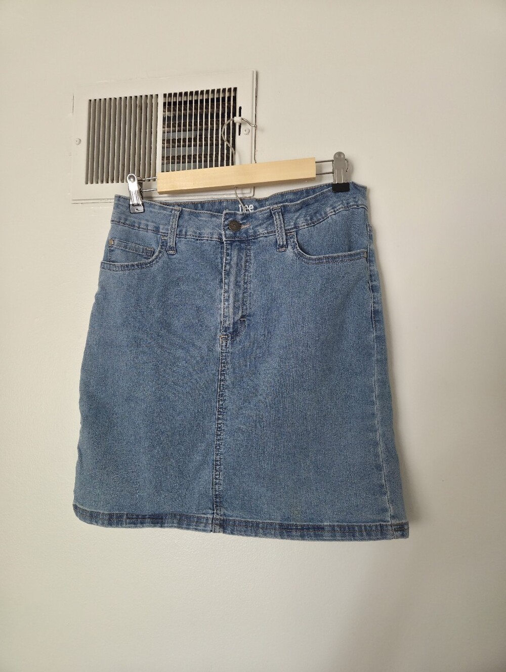 Lee Women's Light Blue Denim Mini Skirt